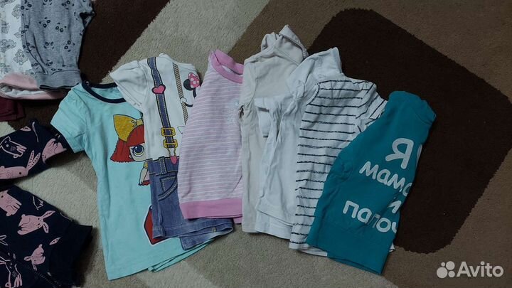 Большой пакет одежды для девочки 74-86
