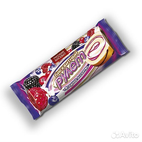 Рулет Русский Бисквит Ягодное Ассорти 175г