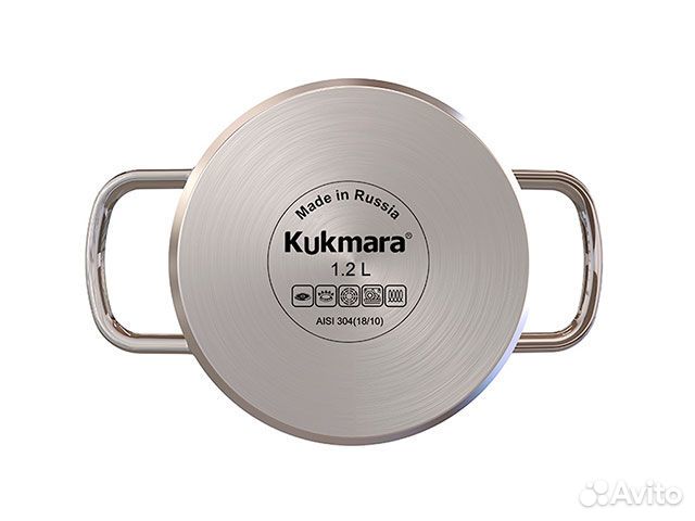 Кастрюля из нержавеющей стали со стеклянной крышко