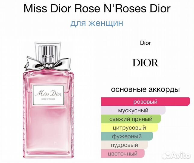 Miss Dior Rose N'Roses Dior для женщин