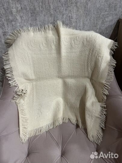 Платок белый шерсть СССР вещи СССР