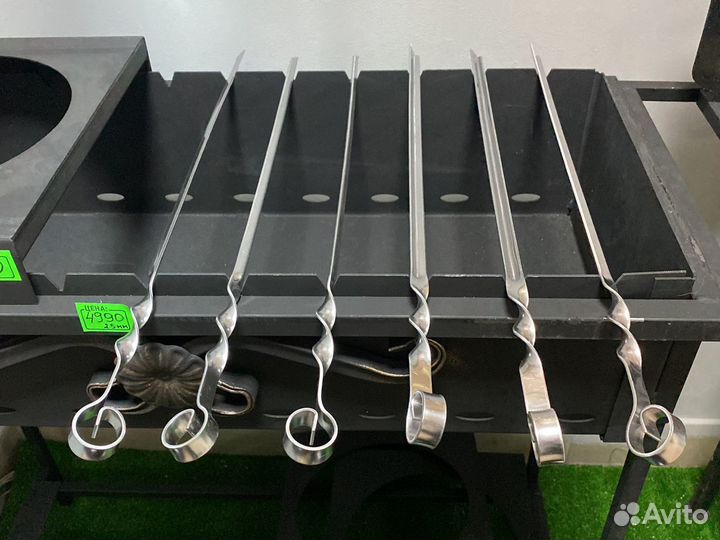 Шампура уголок с кольцом 38см