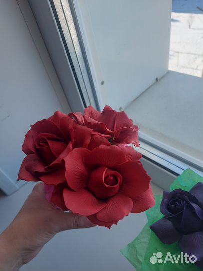 Букет из мыльных роз