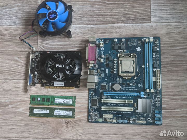 Процессор, материнская плата, видеокарта, память