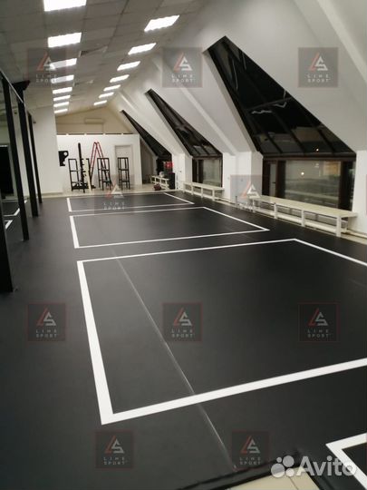 Борцовский ковер 6х6 двухцветный карманы