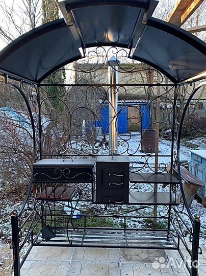 Мангал в стиле лофт