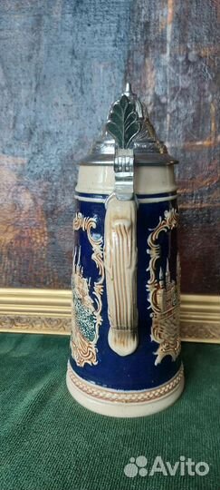 Антикварная пивная кружка Германия большая