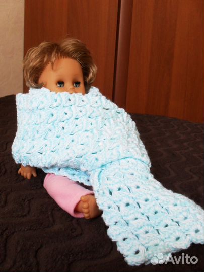 Двухцветный кружевной шарф