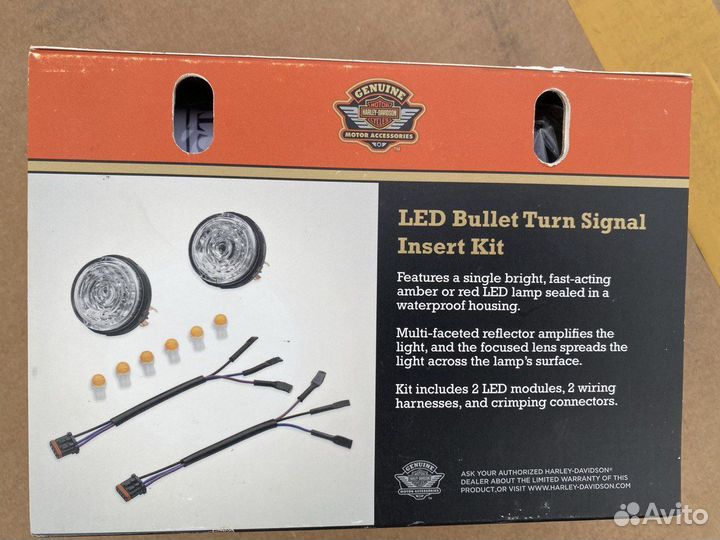 Новые Поворотники LED Пуля Harley-Davidson красные