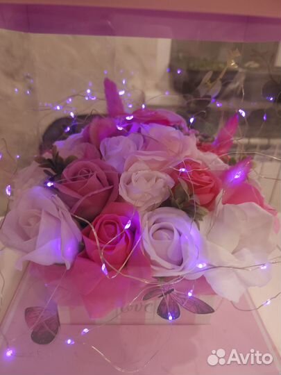 Букеты из мыльных роз