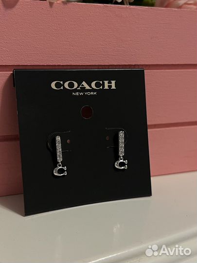 Серьги Coach оригинал новые