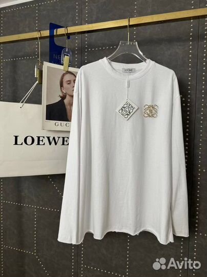 Удлинённый хлопковый лонгслив Loewe