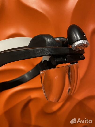 Лупа-очки налобная бинокулярная MG81001-A, 1,2x/1