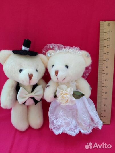 Сувенирные мягкие мишки для оформления композиций