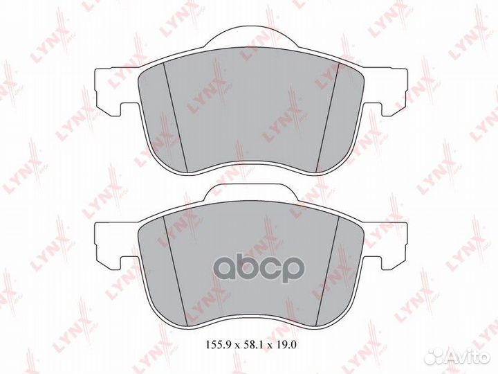 Колодки тормозные дисковые перед BD7811 LYN