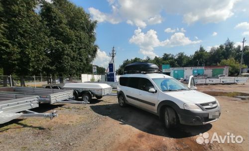 Прицеп с крышкой мзса 817730.012 Н500мм двухосный