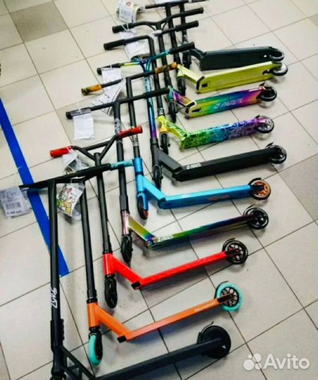 Трюковые самокаты. Ассортимент