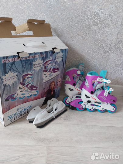 Роликовые коньки детские раздвижные