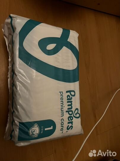 Подгузники pampers premium care 1 новые
