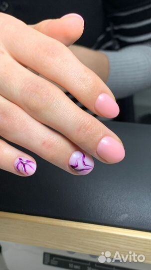 Маникюр- укрепление- гель лак