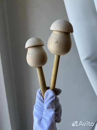 Деревянная погремушка, заготовка для росписи