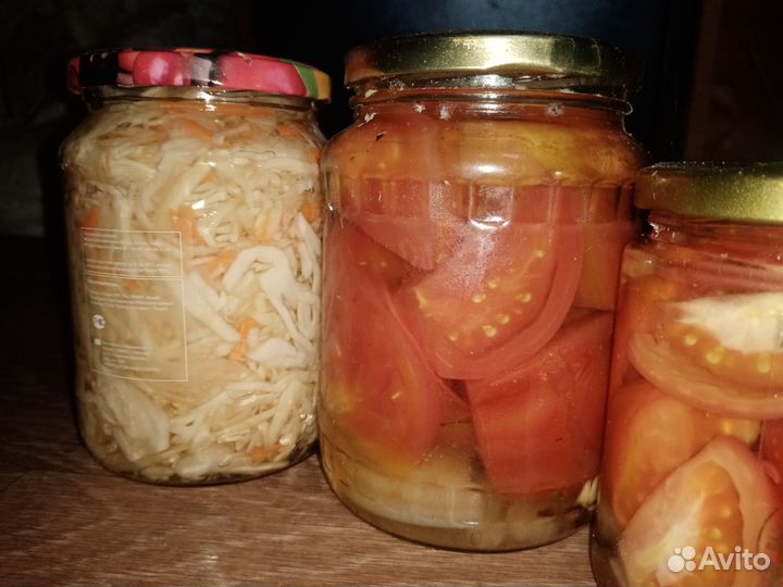 Капуста, помидоры