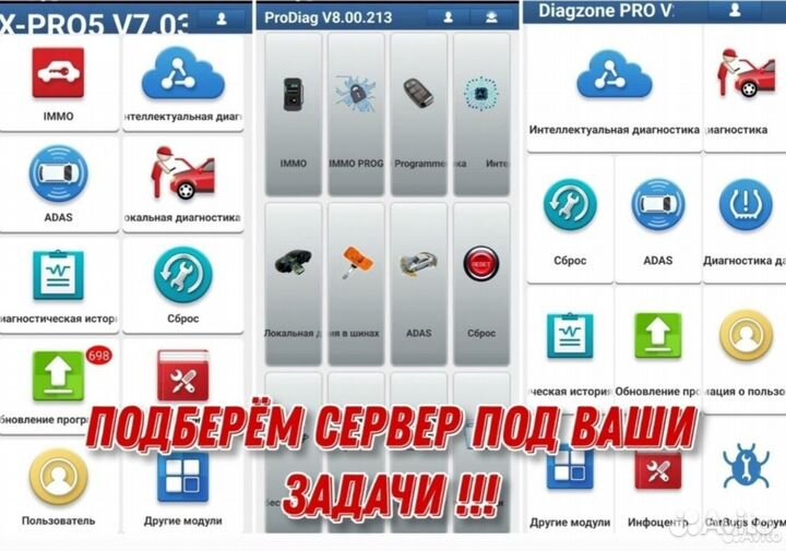 Диагностика Launch x431 PRO7s full 550 марок