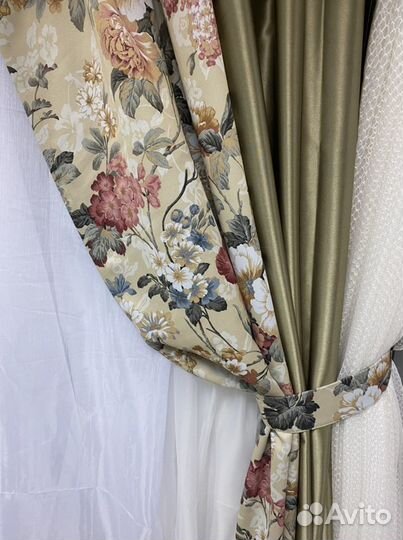 Шторы из двух полотен Турция, 2*2,7 высота