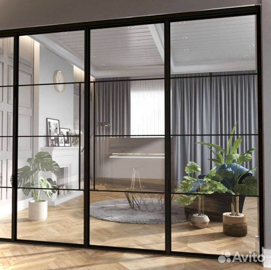 Стеклянная перегородка