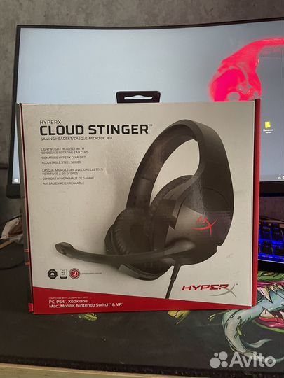 Игровые наушники hyperx cloud stinger core