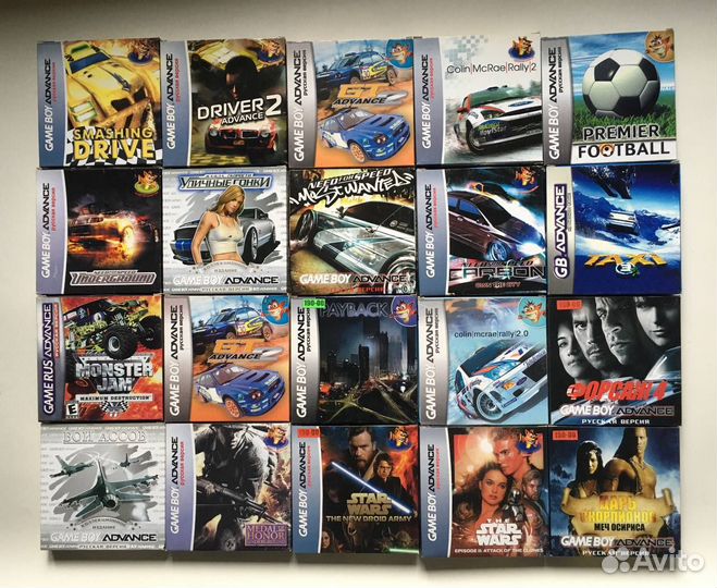 Картриджи Game Boy Advance и Sega MD Portable