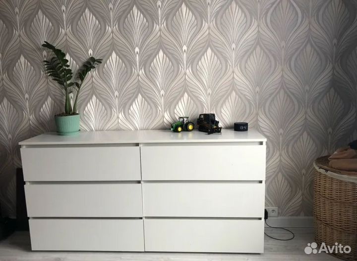 Комод Денвер белый матовый