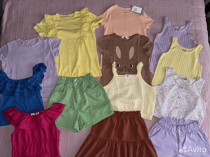 Вещи летние на девочку 10 лет h&m zara mango kiabi