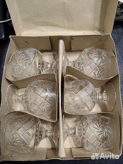 Новые хрустальные фужеры