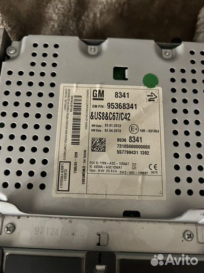 Штатная магнитола на chevrolet cruze