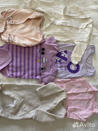 Вещи для новорожденных 52-56 пакетом