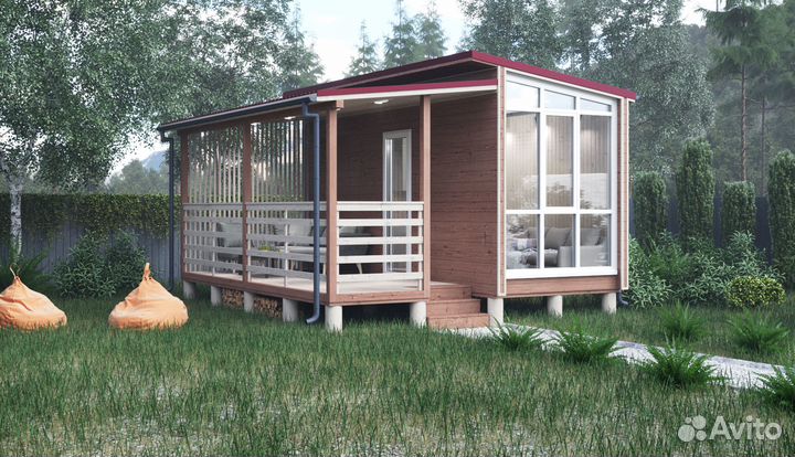 Каркасный дом барнхаус