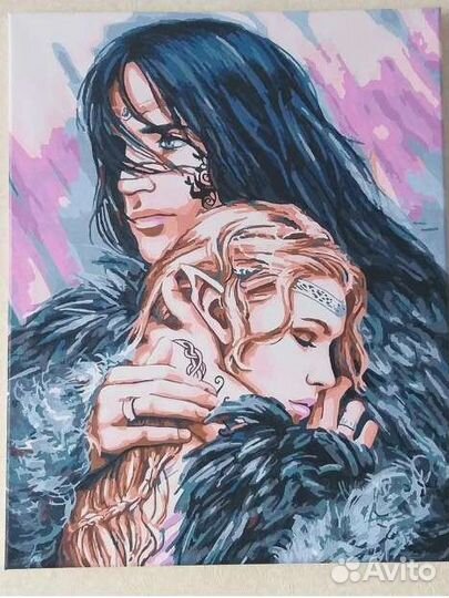 Готовая картина по номерам на подрамнике