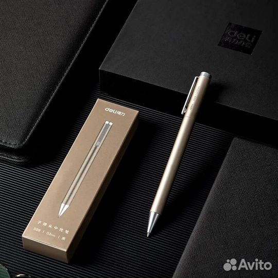 Стильная металлическая шариковая ручка Xiaomi Deli