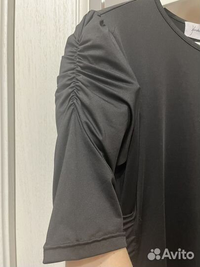 Платье туника серное мини короткое