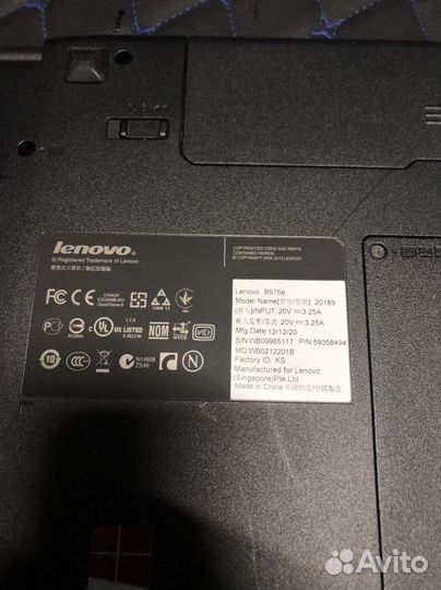 Ноутбук Lenovo B575e