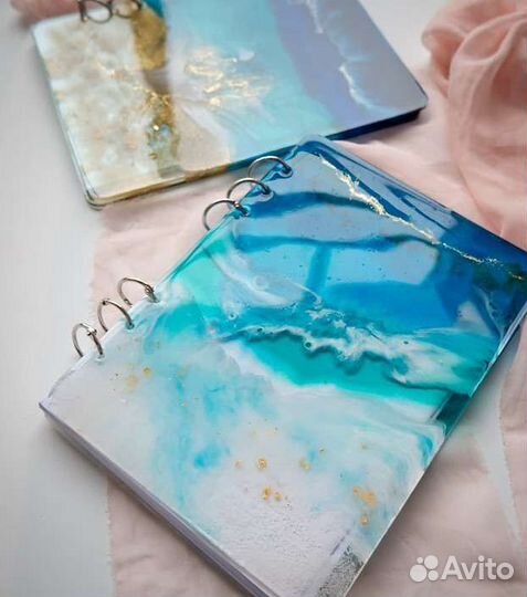 Мастер-класс создание блокнота эпоксидной смолой