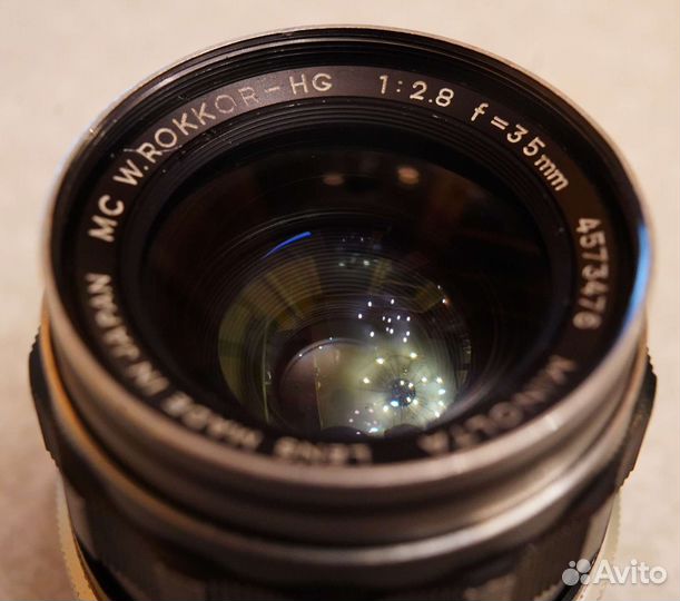 Объектив Minolta MC W.Rokkor-HG 35mm 2.8