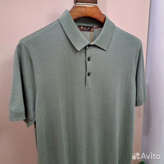 Футболка поло loro piana premium трикотаж