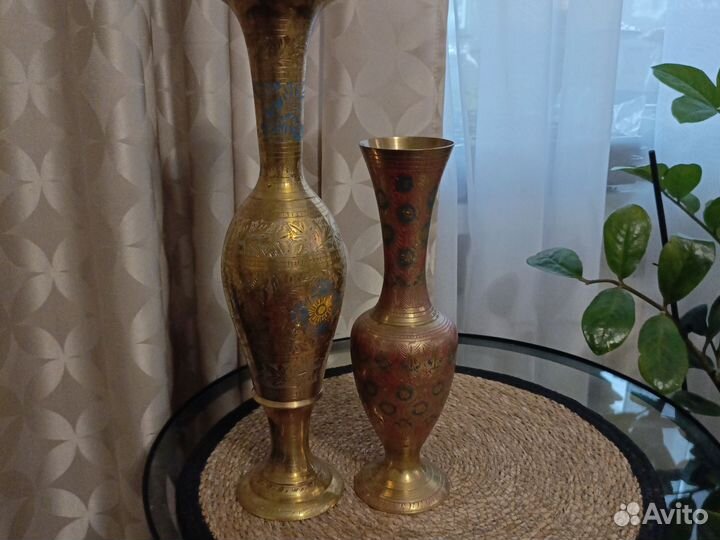 Ваза латунь индия