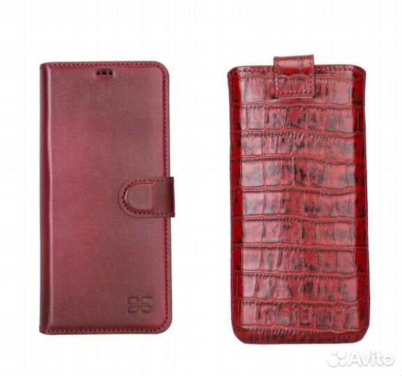 Кожаный чехол на Samsung Galaxy s21 ultra