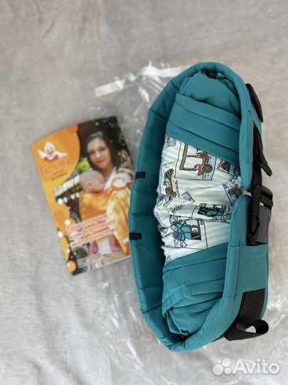 Эрго рюкзак гибрид шарфовый Гусленок новый