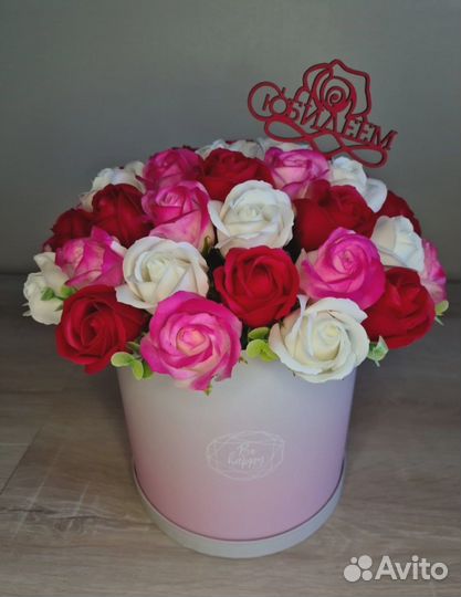 Букет из мыльных цветов