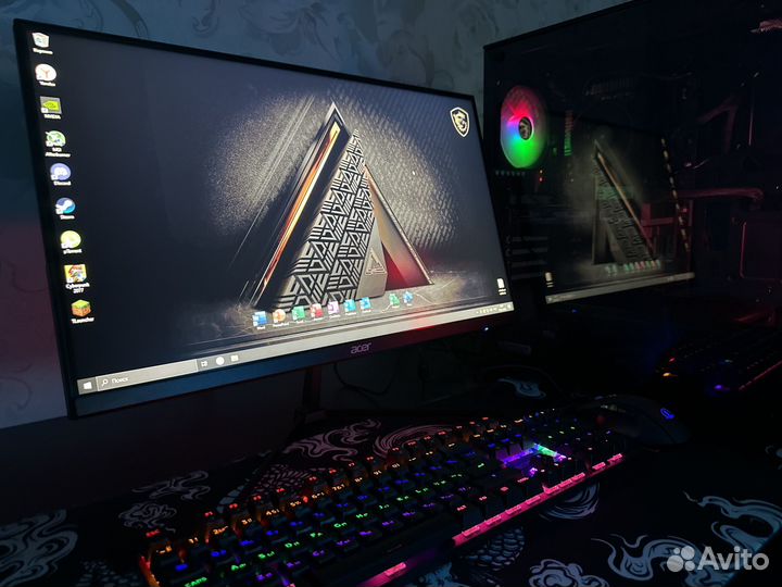 Игровой Мощный пк С Монитором 1660 Super