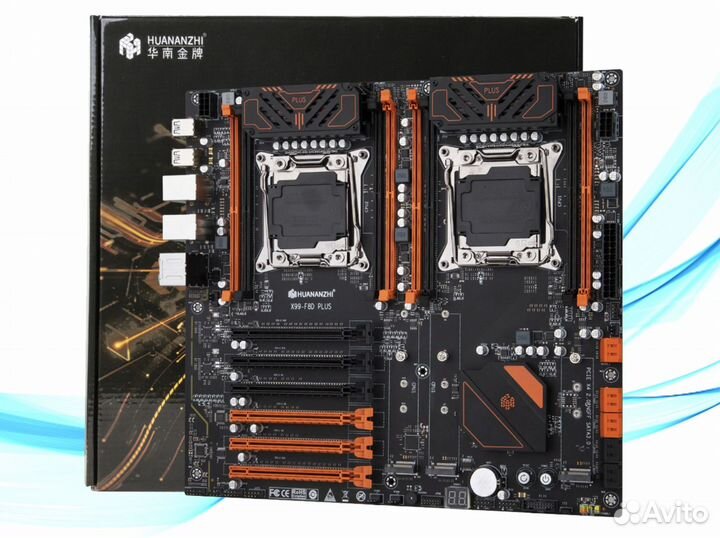 X99-F8D Plus + 2690v3 + 2690v3 + 128 гб DDR4